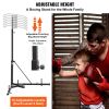 VEVOR 2 in 1 Punching Bag Stand, Steel Heavy Duty Workout Equipment, Adjustable Height Boxing Punching Bag Stand with Pull Up Bar