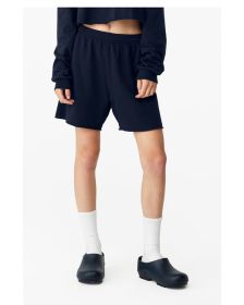 Bella + Canvas 3797 Ladies' Cutoff Sweat Short (Color: Navy, size: 2XL)